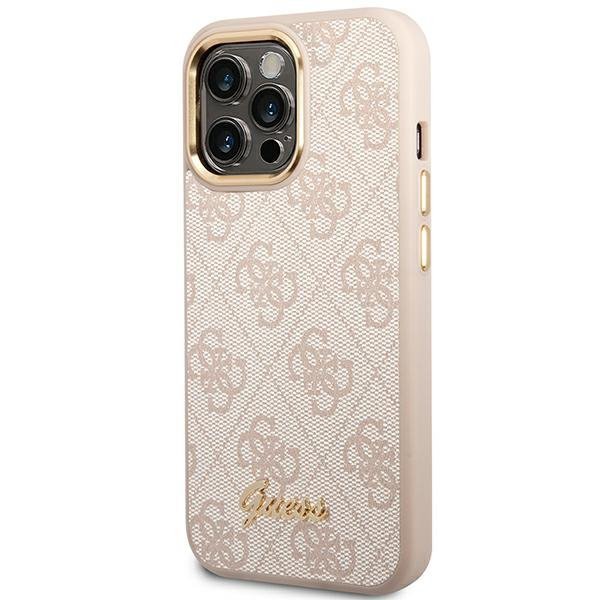 Guess GUHCP14LHG4SHP iPhone 14 Pro6,1&quot; różowy/pink hard case 4G Vintage Gold Logo