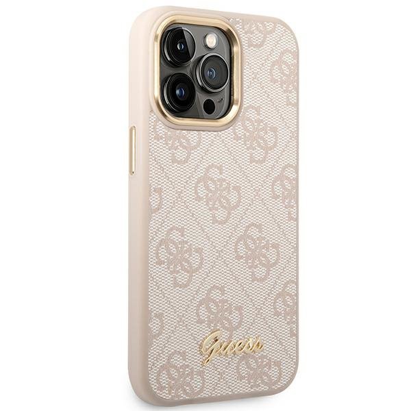 Guess GUHCP14XHG4SHP iPhone 14 Pro Max6,7&quot; różowy/pink hard case 4G Vintage Gold Logo
