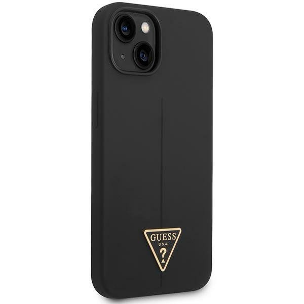 Guess GUHCP14SSLTGK iPhone 14 / 15 / 136.1&quot; czarny/black hardcase Silicone Triangle