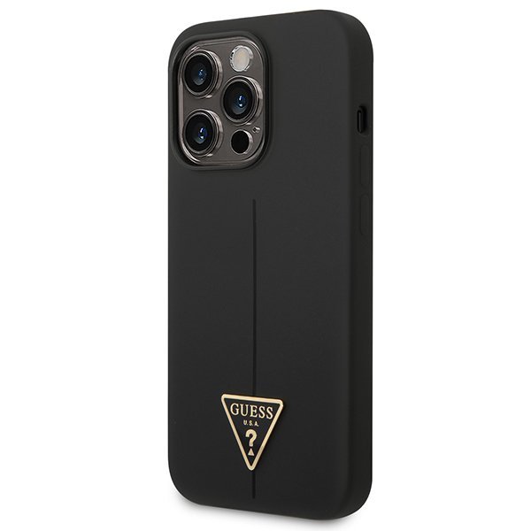 Guess GUHCP14XSLTGK iPhone 14 Pro Max6,7&quot; czarny/black hardcase Silicone Triangle
