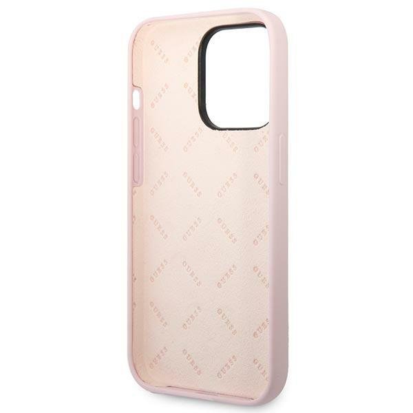 Guess GUHCP14LSLTGU iPhone 14 Pro 6,1&quot; fioletowy/purple hardcase Silicone Triangle