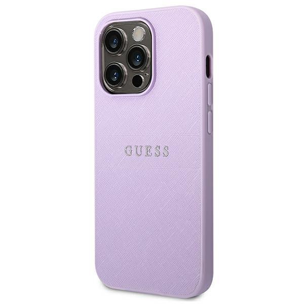 Guess GUHCP14LPSASBPU iPhone 14 Pro6,1&quot; fioletowy/purple Saffiano Strap