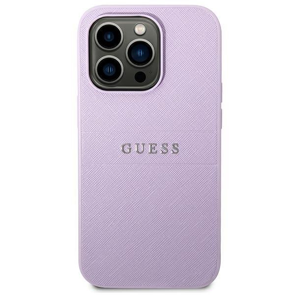 Guess GUHCP14LPSASBPU iPhone 14 Pro6,1&quot; fioletowy/purple Saffiano Strap