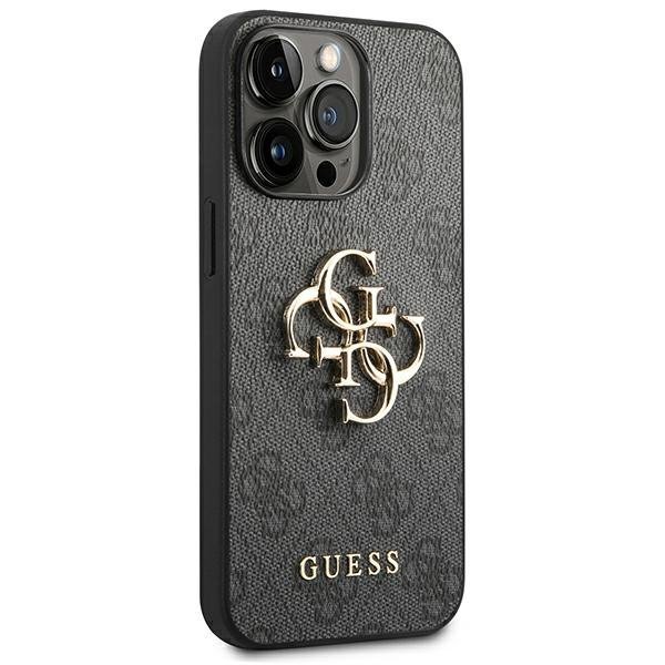 Guess GUHCP14L4GMGGR iPhone 14 Pro 6,1&quot; szary/grey hardcase 4G Big Metal Logo