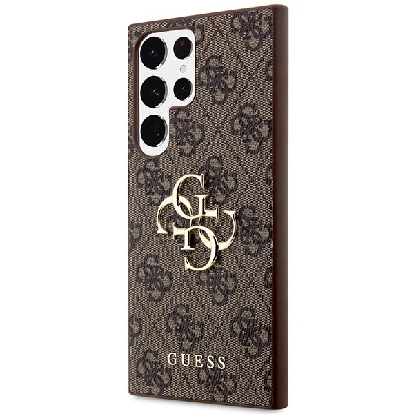 Guess GUHCS23L4GMGBR S23 UltraS918 brązowy/brown hardcase 4G Big Metal Logo
