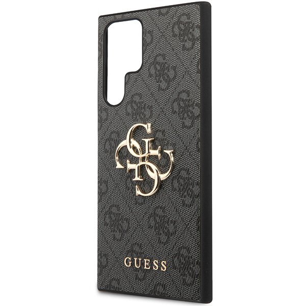 Guess GUHCS23L4GMGGR S23 Ultra S918szary/grey hardcase 4G Big Metal Logo