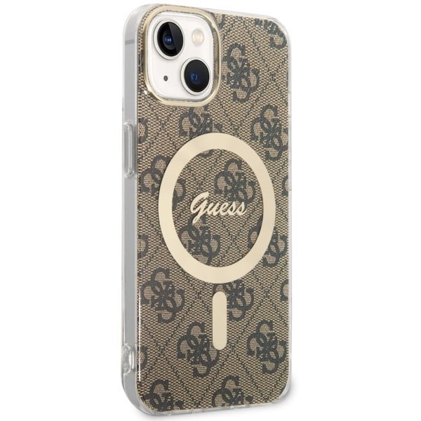 Guess GUHMP14MH4STW iPhone 14 Plus/ 15 Plus 6.7&quot; brązowy/brown hardcase 4G MagSafe