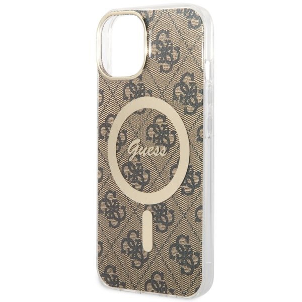 Guess GUHMP14MH4STW iPhone 14 Plus/ 15 Plus 6.7&quot; brązowy/brown hardcase 4G MagSafe
