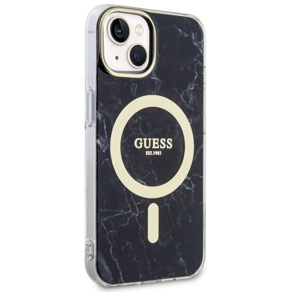 Guess GUHMP14MPCUMAK iPhone 14 Plus/ 15 Plus 6.7&quot; czarny/black hardcase Marble MagSafe