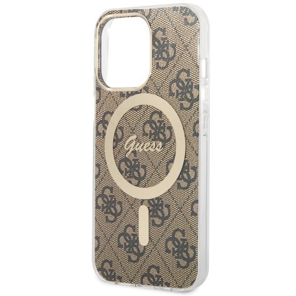 Guess GUHMP13LH4STW iPhone 13 Pro / 136.1&quot; brązowy/brown hardcase 4G MagSafe