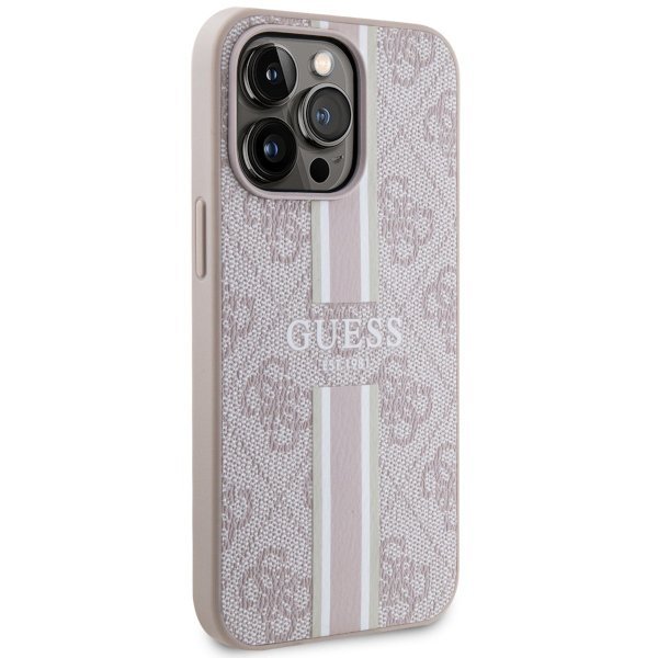 Guess GUHMP13XP4RPSP iPhone 13 Pro Max 6,7&quot; różowy/pink hardcase 4G Printed Stripes MagSafe