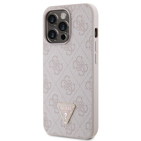Guess GUHCP13LP4TDSCPP iPhone 13 Pro /13 6.1&quot; różowy/pink hardcase Crossbody 4G Metal Logo