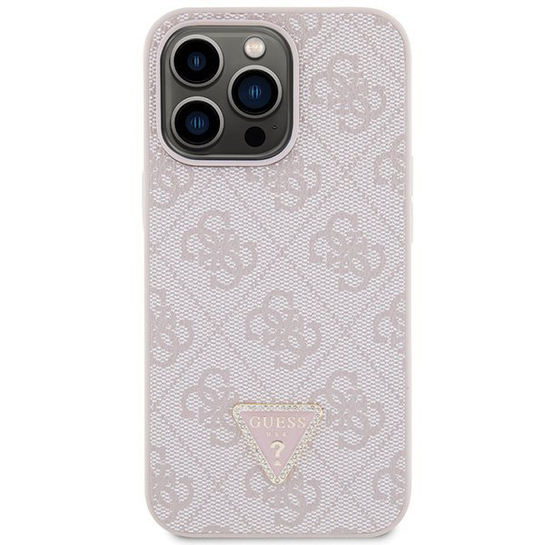 Guess GUHCP13LP4TDSCPP iPhone 13 Pro /13 6.1&quot; różowy/pink hardcase Crossbody 4G Metal Logo