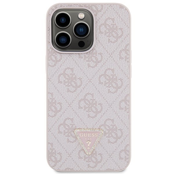 Guess GUHCP13XP4TDSCPP iPhone 13 Pro Max 6.7&quot; różowy/pink hardcase Crossbody 4G Metal Logo