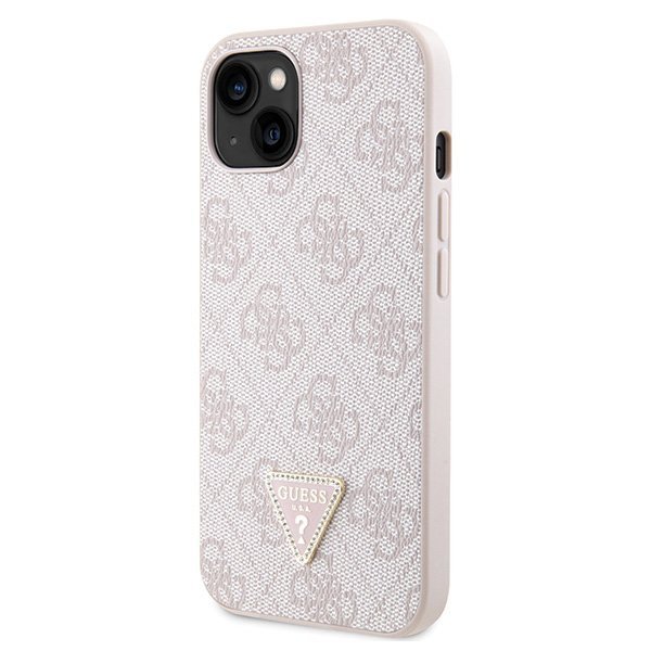 Guess GUHCP14XP4TDSCPP iPhone 14 Pro Max6.7&quot; różowy/pink hardcase Crossbody 4G Metal Logo