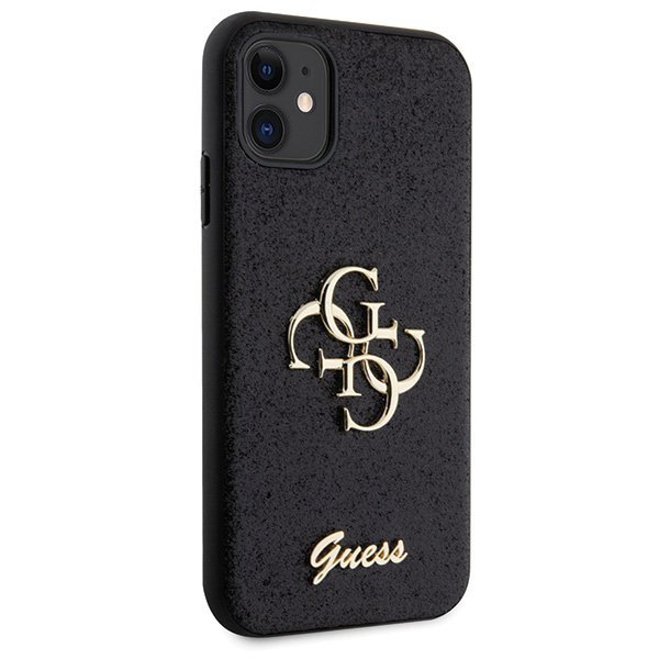 Guess GUHCN61HG4SGK iPhone 11 / Xr 6.1&quot;czarny/black hardcase Glitter Script Big 4G