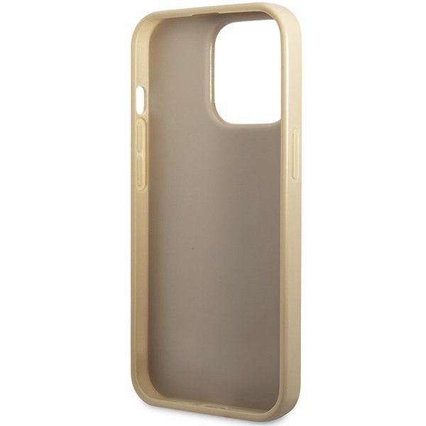 Guess GUHCP13XHG4SGD iPhone 13 Pro Max 6.7&quot; złoty/gold hardcase Glitter Script Big 4G