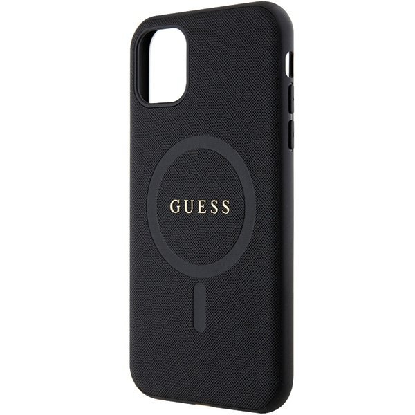Guess GUHMN61PSAHMCK iPhone 11 / Xr 6.1&quot; czarny/black hardcase Saffiano MagSafe