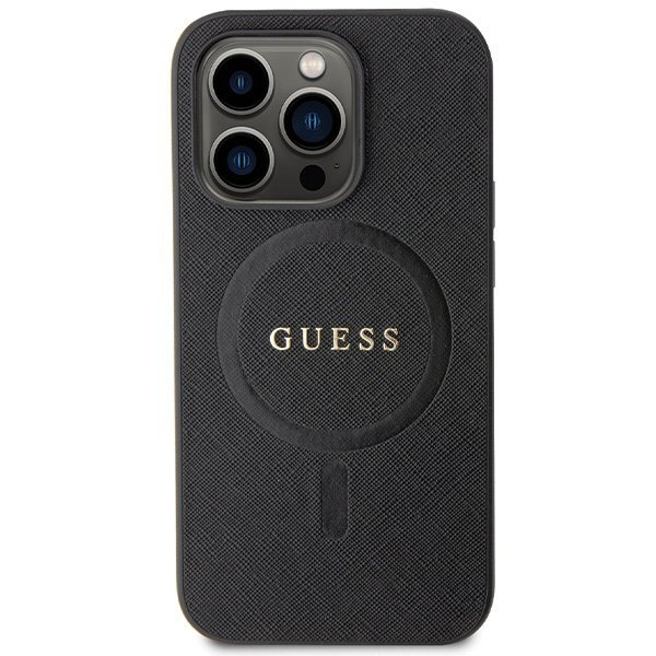 Guess GUHMP14LPSAHMCK iPhone 14 Pro 6.1&quot; czarny/black hardcase Saffiano MagSafe