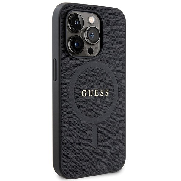 Guess GUHMP14LPSAHMCK iPhone 14 Pro 6.1&quot; czarny/black hardcase Saffiano MagSafe