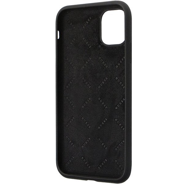 Guess GUHCN614DGPK iPhone 11 / Xr 6.1&quot;czarny/black hardcase Silicone Logo Strass 4G