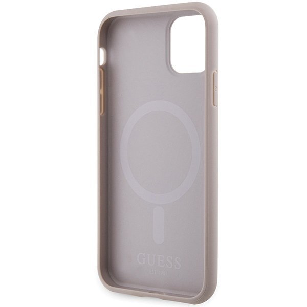 Guess GUHMN61PSAHMCP iPhone 11 / Xr 6.1&quot; różowy/pink hardcase Saffiano MagSafe