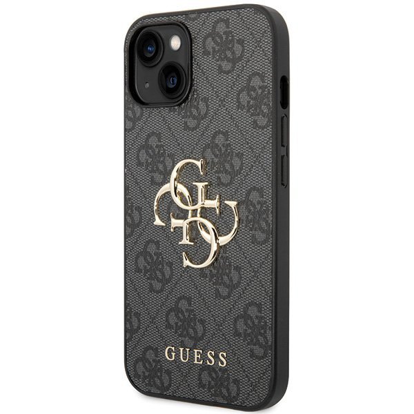 Guess GUHCP15S4GMGGR iPhone 15 / 14 / 13 6.1&quot; szary/grey hardcase 4G Big Metal Logo