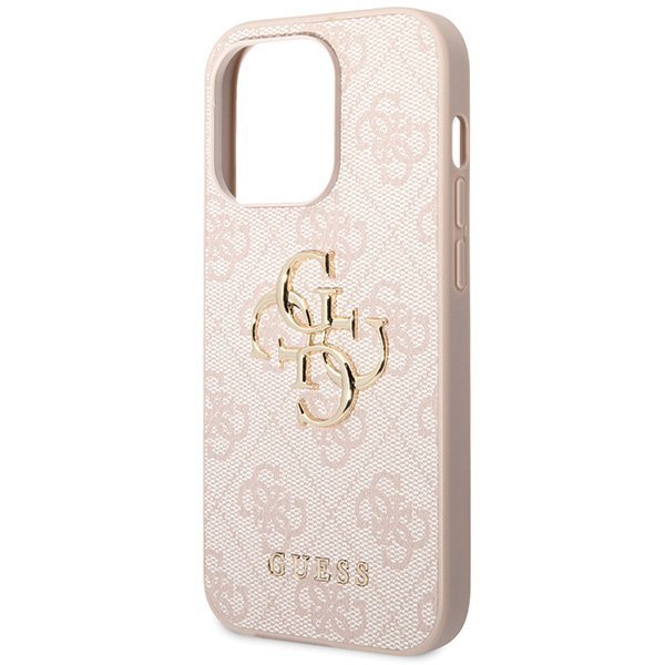 Guess GUHCP15L4GMGPI iPhone 15 Pro 6.1&quot; różowy/pink hardcase 4G Big Metal Logo