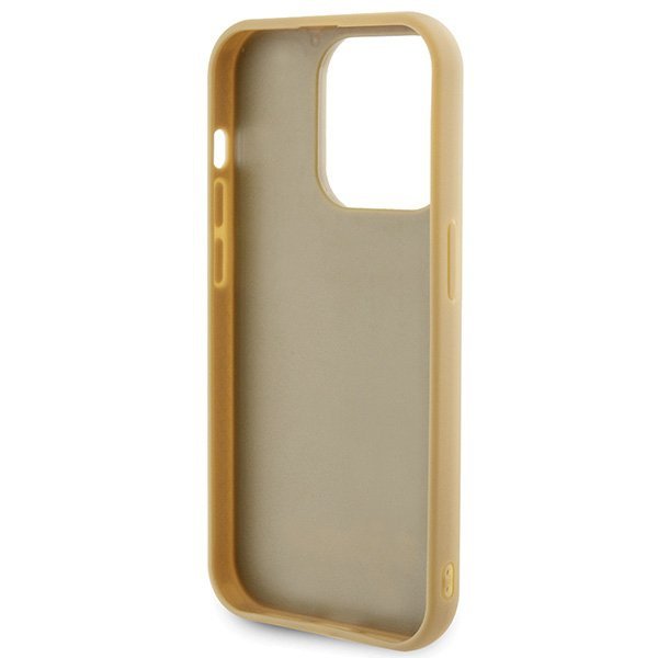 Guess GUHCP15LPMSDGSD iPhone 15 Pro 6.1&quot; złoty/gold hardcase Disco Metal Script