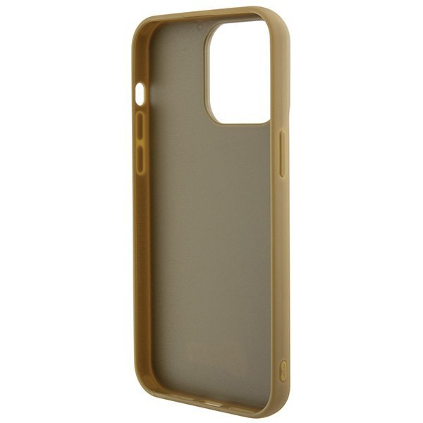 Guess GUHCP15XPMSDGSD iPhone 15 Pro Max 6.7&quot; złoty/gold hardcase Disco Metal Script