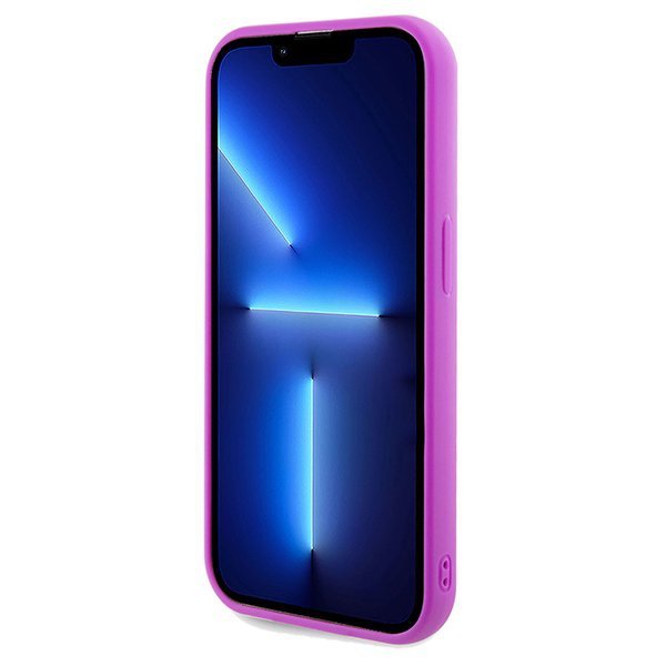 Guess GUHCP14XPMSDGSF iPhone 14 Pro Max 6.7&quot; fuksja/fuschia hardcase Disco Metal Script