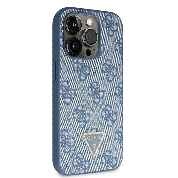 Guess GUHCP14XP4TDSCPB iPhone 14 Pro Max 6.7&quot; niebieski/blue hardcase Crossbody 4G Metal Logo