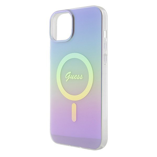 Guess GUHMP15MHITSU iPhone 15 Plus / 14 Plus 6.7&quot; fioletowy/purple hardcase IML Iridescent MagSafe