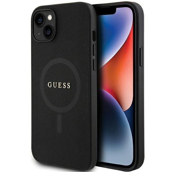 Guess GUHMP15MPSAHMCK iPhone 15 Plus / 14 Plus 6.7&quot; czarny/black hardcase Saffiano MagSafe