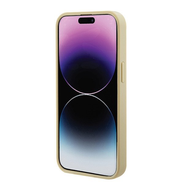 Guess GUHMP15SPSAHMCB iPhone 15 / 14 / 13 6.1&quot; złoty/gold hardcase Saffiano MagSafe