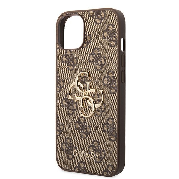 Guess GUHCP15M4GMGBR iPhone 15 Plus/ 14 Plus 6.7&quot; brązowy/brown hardcase 4G Big Metal Logo