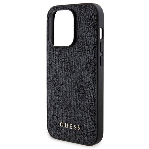 Zestaw Guess GUBPM5P14L4GEMGK iPhone14 Pro 6.1&quot; hardcase + Powerbank 5000mAh MagSafe czarny/black 4G Metal Logo