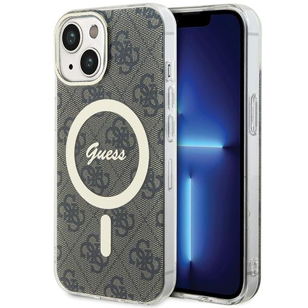 Guess GUHMP15MH4STW iPhone 15 Plus / 14 Plus 6.7&quot; brązowy/brown hardcase IML 4G MagSafe