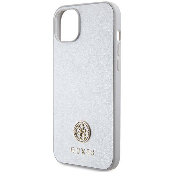 Guess GUHCP15MPS4DGPS iPhone 15 Plus / 14 Plus 6.7&quot; srebrny/silver hardcase Strass Metal Logo