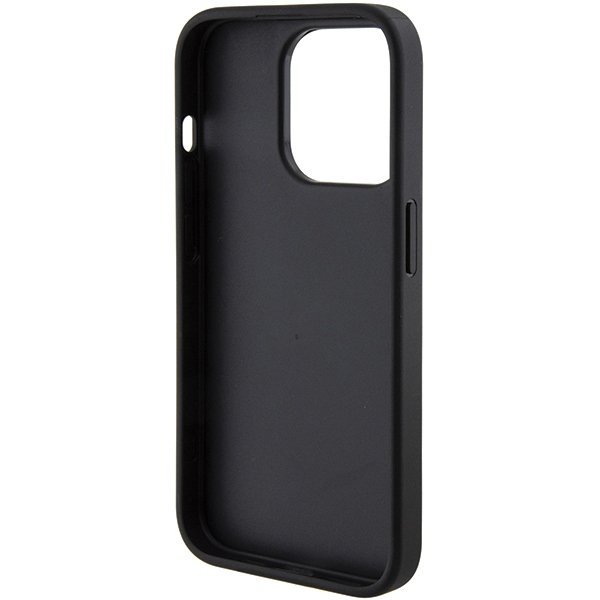 Guess GUHCP15XPGS4TDK iPhone 15 Pro Max 6.7&quot; czarny/black hardcase Grip Stand 4G Triangle Strass