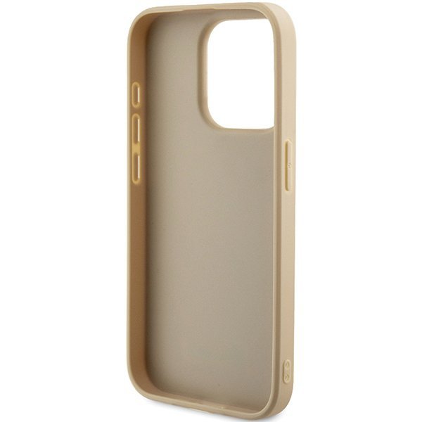 Guess GUHCP14XPSAIRSD iPhone 14 Pro Max 6.7&quot; złoty/gold hardcase Saffiano Iridescent Script