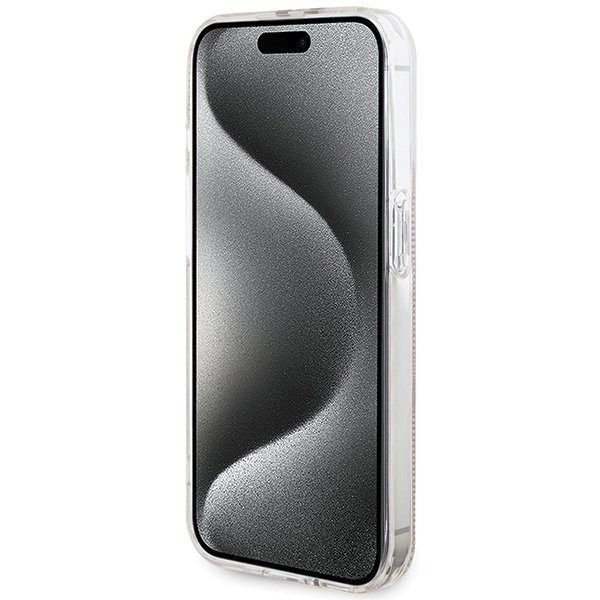 Guess GUHCP14XH4PSEGP iPhone 14 Pro Max 6.7&quot; różowy/pink hardcase IML 4G Gold Stripe