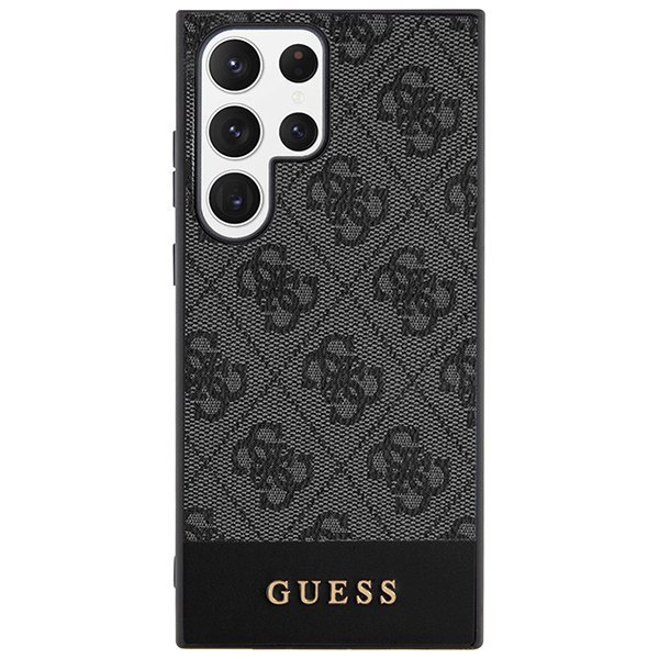 Guess GUHCS24LG4GLGR S24 Ultra S928czarny/black hardcase 4G Stripe Collection