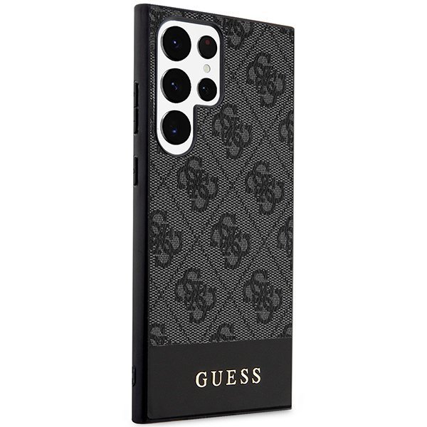 Guess GUHCS24LG4GLGR S24 Ultra S928czarny/black hardcase 4G Stripe Collection