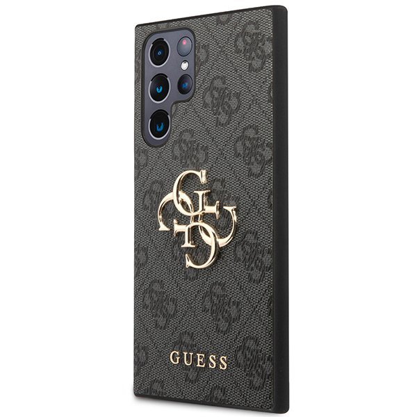 Guess GUHCS24L4GMGGR S24 Ultra S928 czarny/black hardcase 4G Big Metal Logo