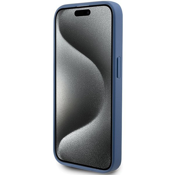 Guess GUHCP15X4GMGBL iPhone 15 Pro Max 6.7&quot; niebieski/blue hardcase 4G Big Metal Logo