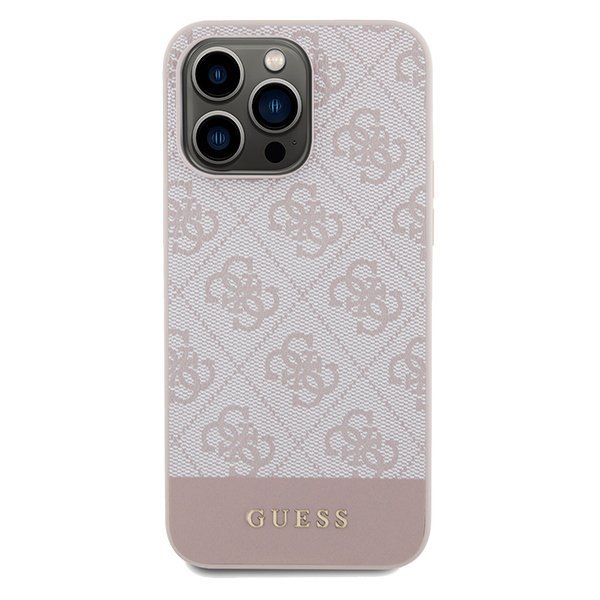 Guess GUHCP14XG4GLPI iPhone 14 Pro Max 6,7&quot; różowy/pink hard case 4G Stripe Collection