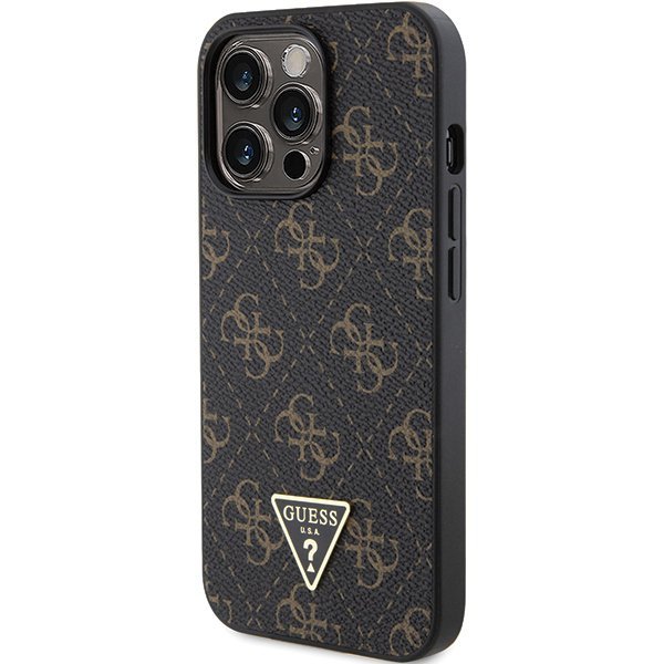 Guess GUHCP13LPG4GPK iPhone 13 Pro / 136.1&quot; czarny/black hardcase 4G Triangle Metal Logo