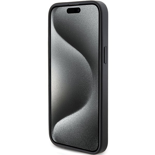 Guess GUHCP15XPG4GPK iPhone 15 Pro Max 6.7&quot; czarny/black hardcase 4G Triangle Metal Logo