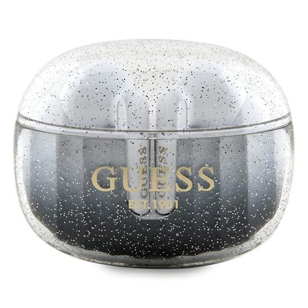 Guess słuchawki Bluetooth GUTWSHDGKEEKTWS + stacja dokująca czarny/black Glitter Gradient